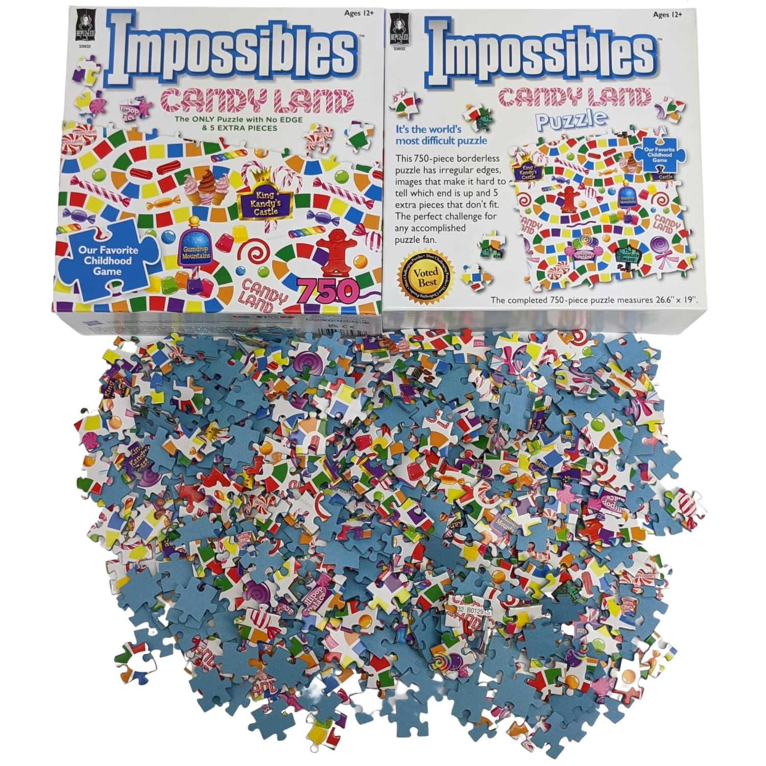 University Games 33932 CANDY LAND-JIGSAW SHAPED PUZZLE, Jigsaw